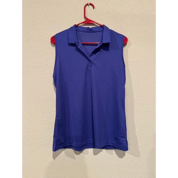 Nike Dri-FIT Women's M Blue Shirt - Picture 1 of 5